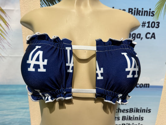 Ella Reversible Ruffle Top Dodgers LA