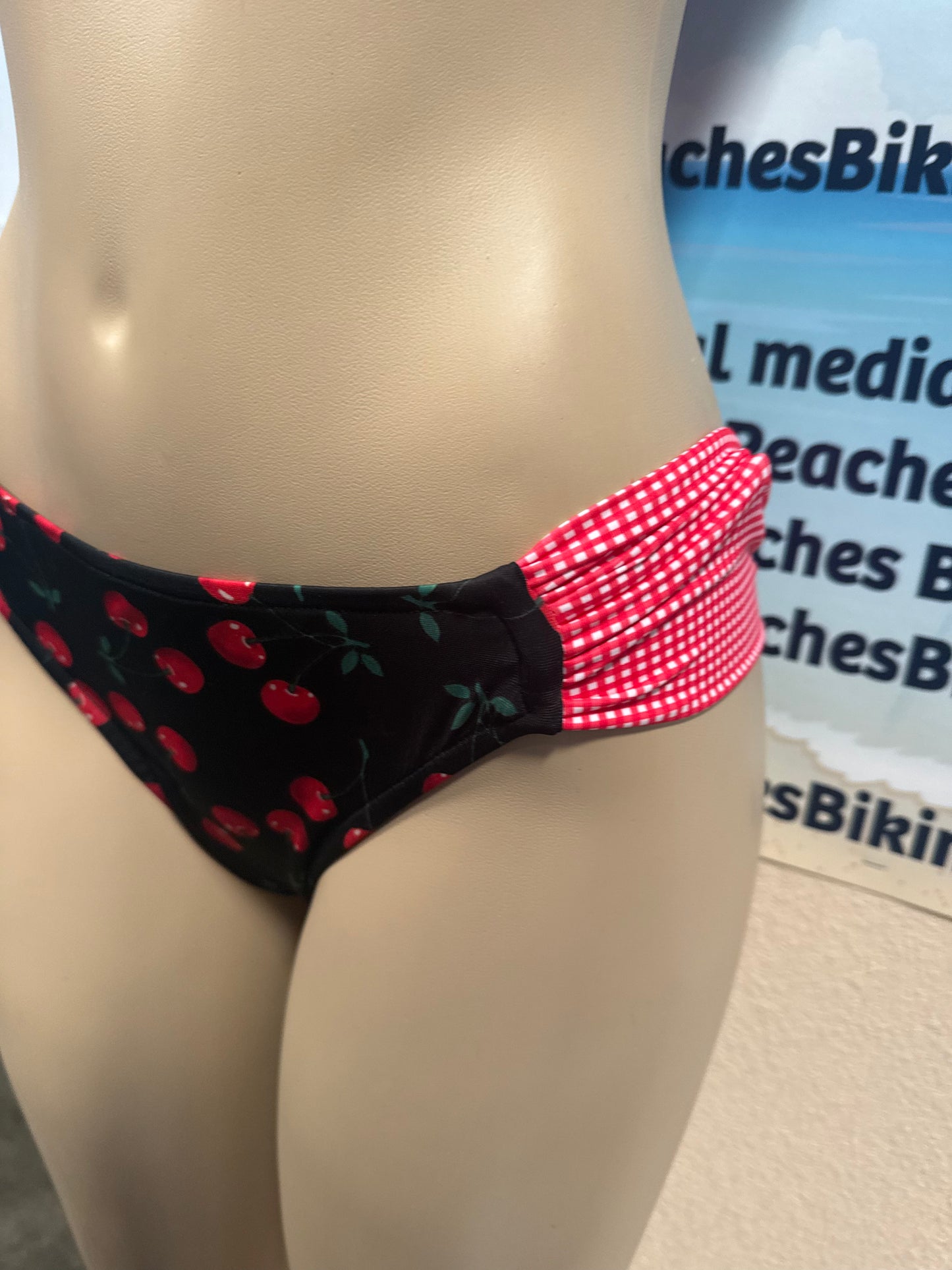 Paradise Bikini Bottoms Black Cherry