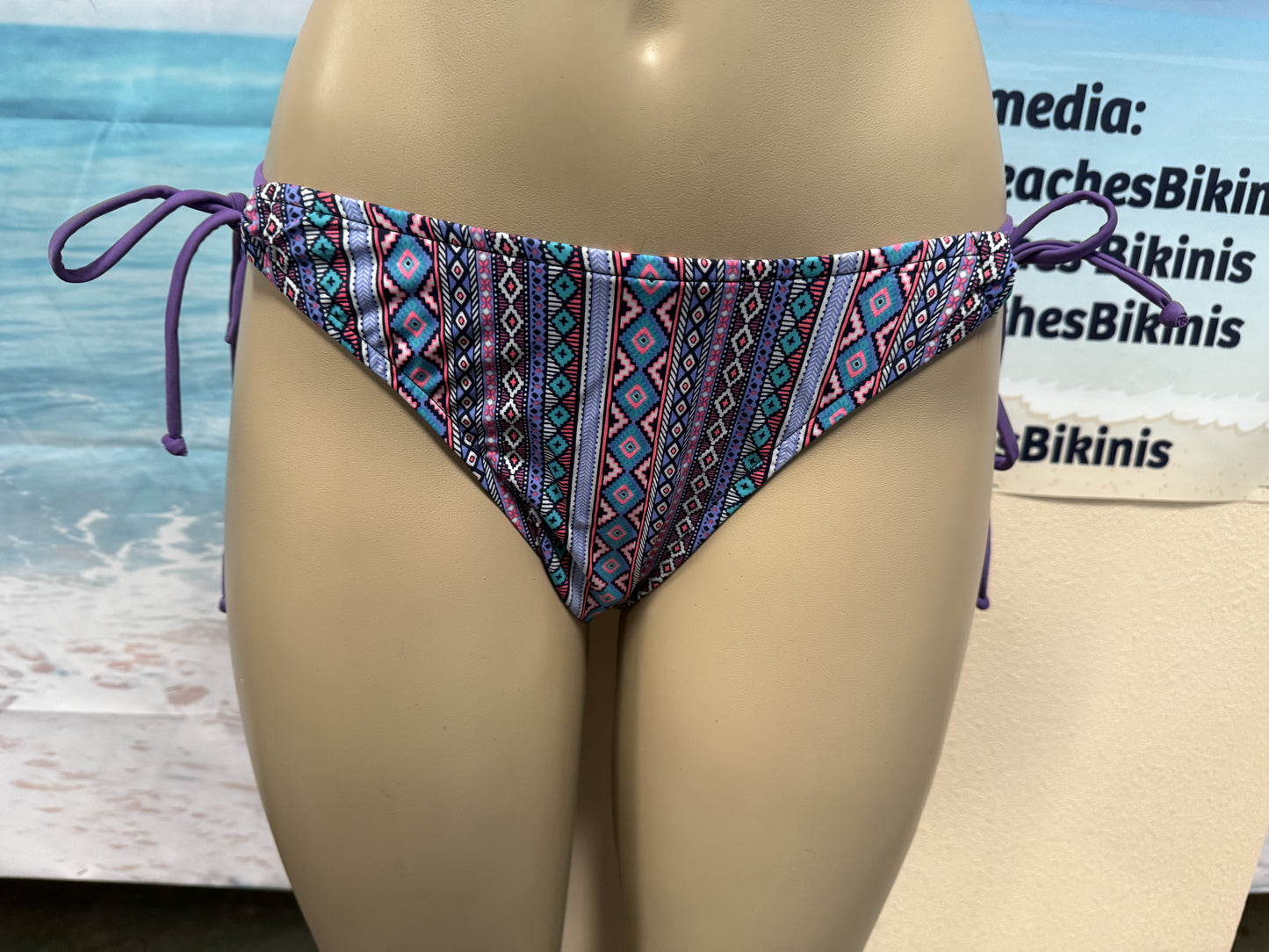 Cabo Tie Side Bottoms Lavender Aztec