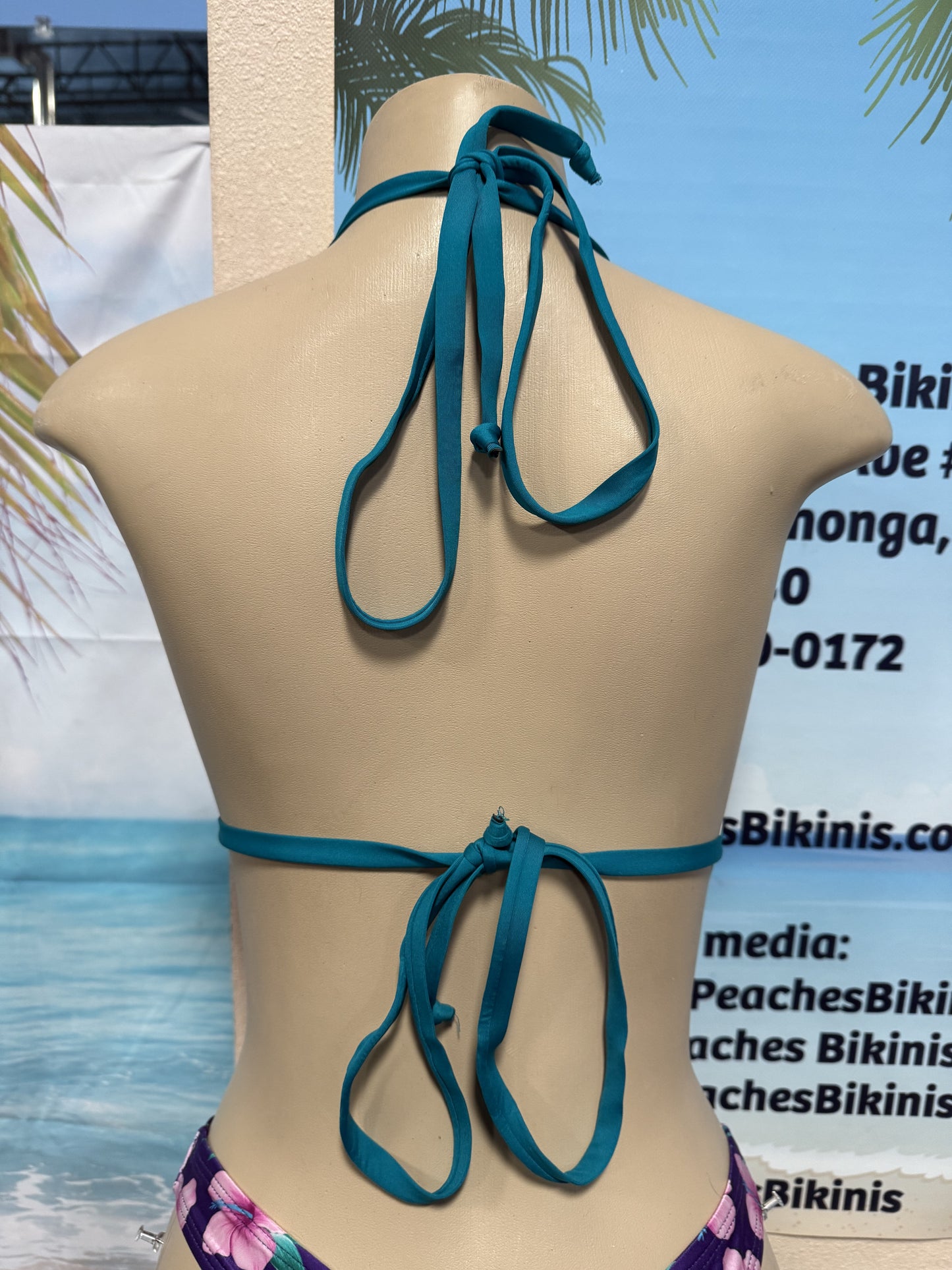 Lyla Triangle Top Plum Plumeria