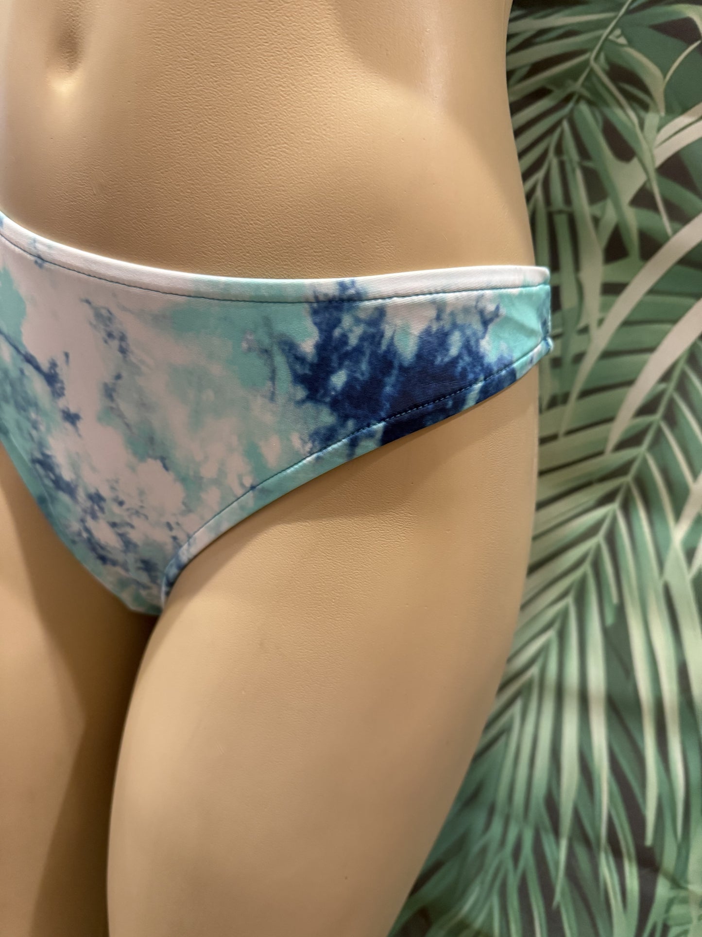 Exuma Bottoms Teal Turquoise Tie Dye