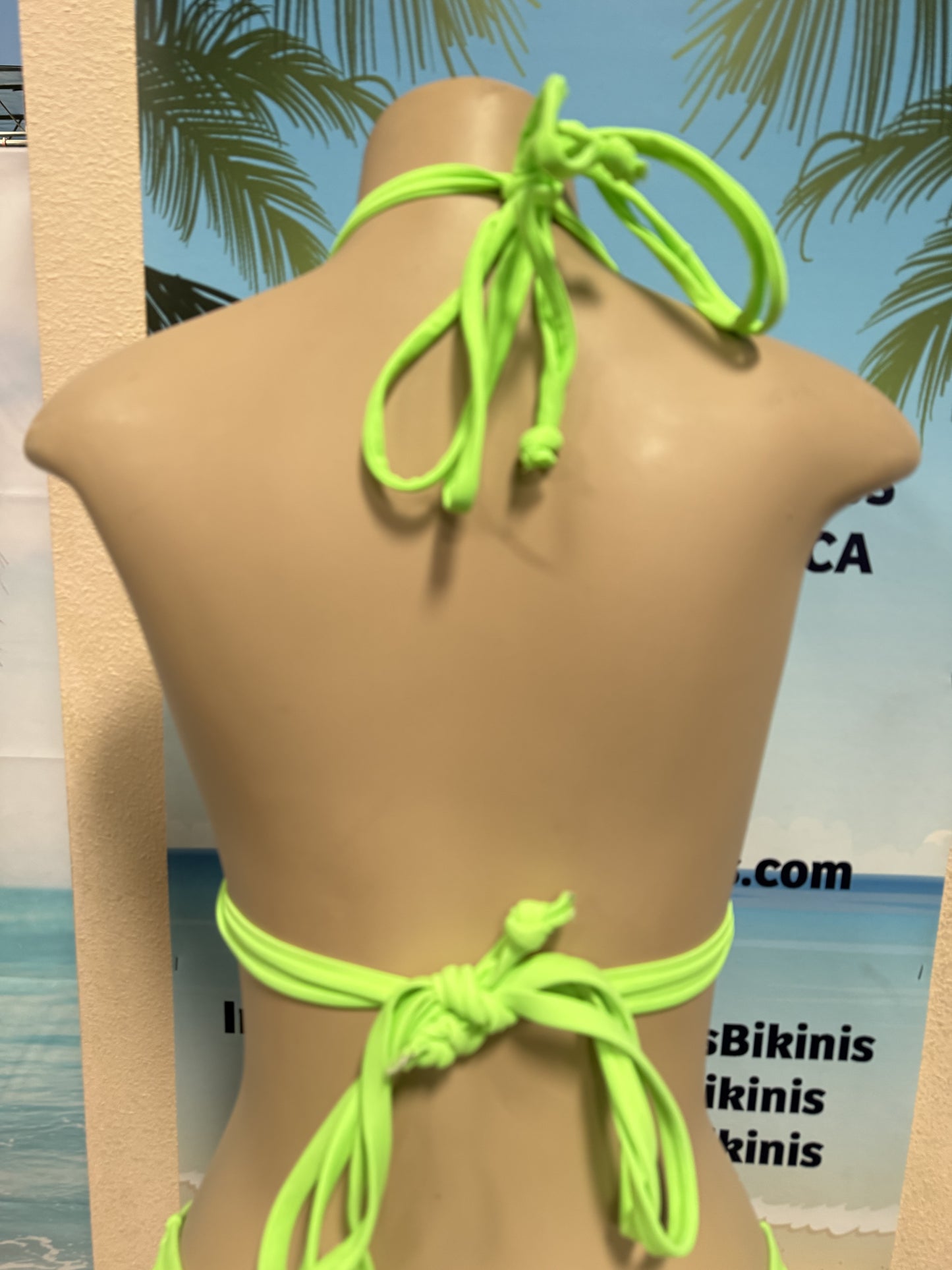 Lolita Double String Top Neon Green