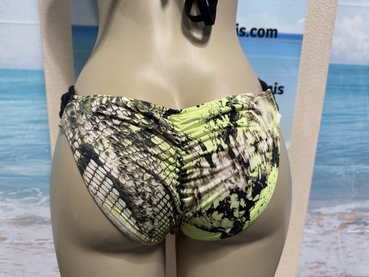 Paradise Bikini Bottoms in Amazon Snakeskin
