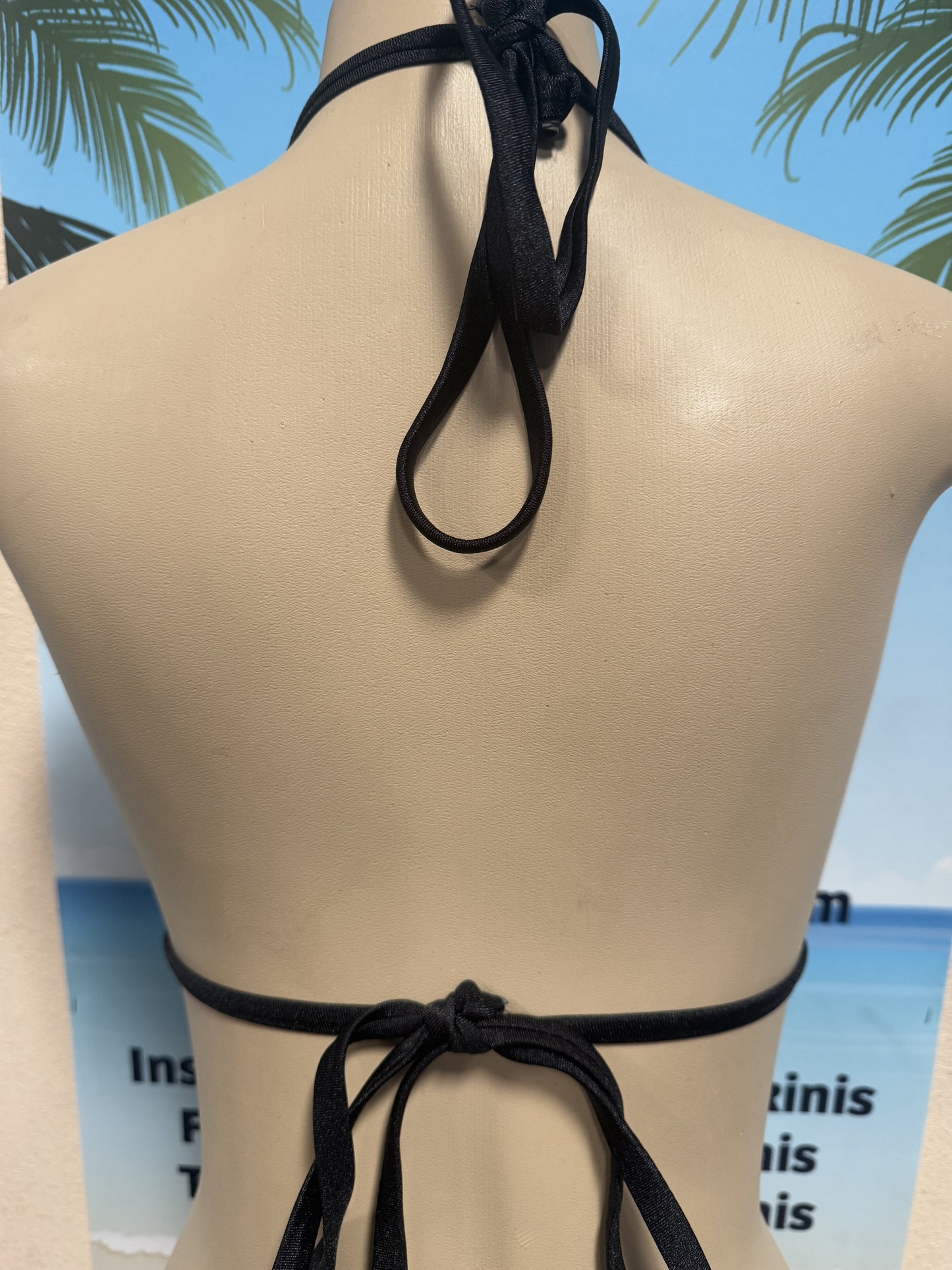 Lyla Triangle Top Black Rainbow Cobra