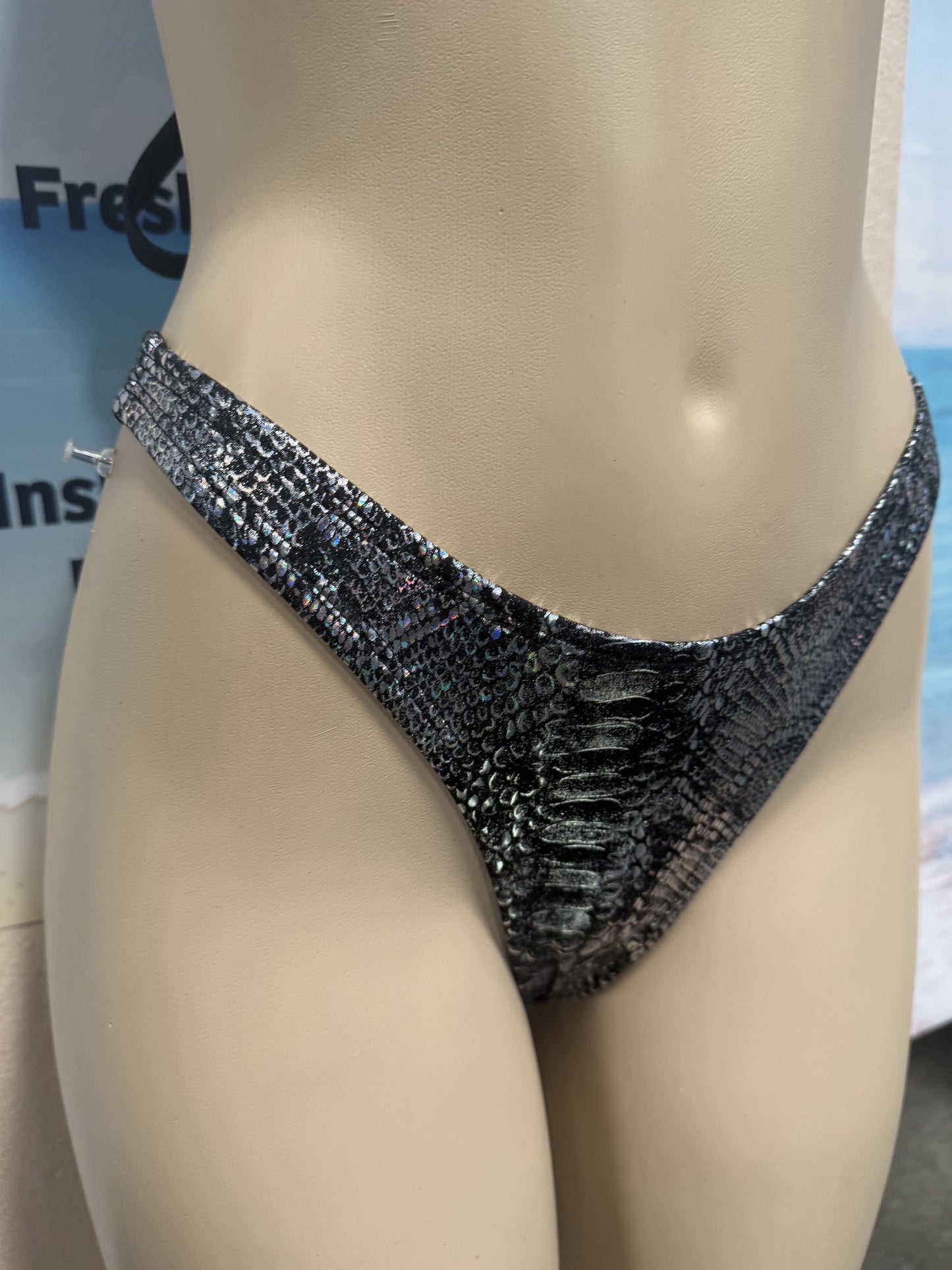 Thong Bottoms Black Rainbow Cobra