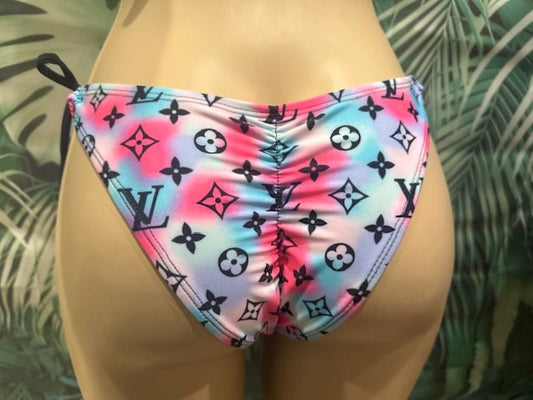 Cabo Tie Side Bottoms LV Blue Pink