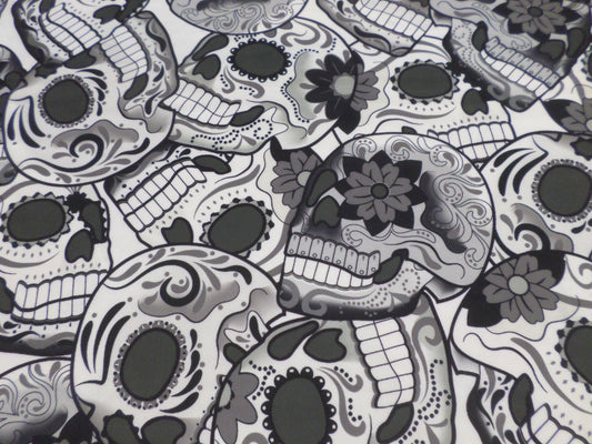 Layla Triangle Top Black Grey Sugar Skulls