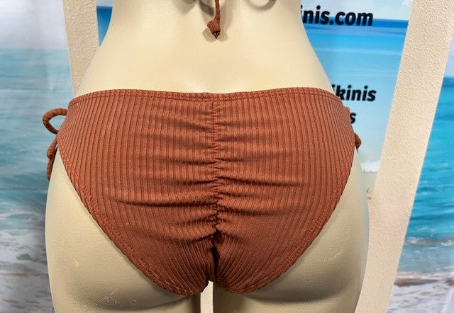 Cabo Tie Side Bottoms Brown Sugar Ribbed