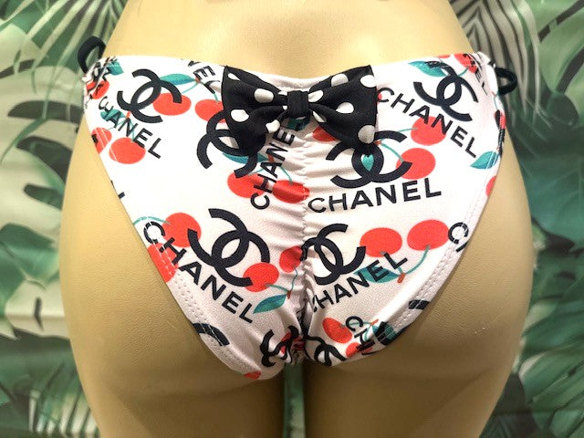 Cabo Tie Side Bottoms CC Cherry Polka Dot
