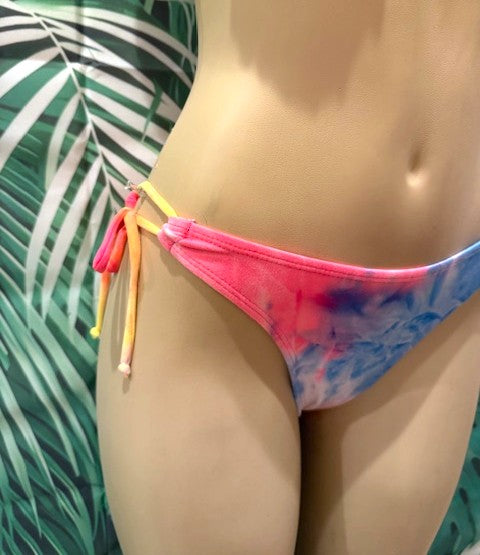 Cabo Tie Side Bottoms Neon Electric Tie Dye