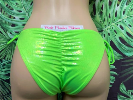 Cabo Tie Side Bottoms Rave Green Fantasy