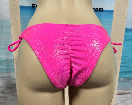 Cabo Tie Side Bottoms Hot Pink Fantasy