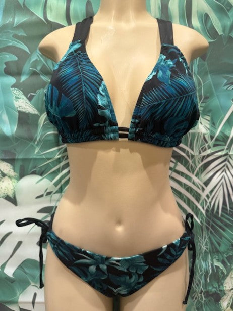 Cabo Tie Side Bottoms Green Jungle