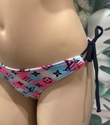 Cabo Tie Side Bottoms LV Blue Pink