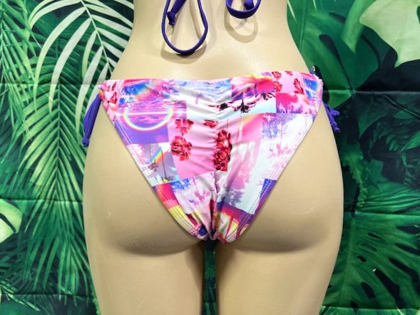 Cabo Tie Side Bottoms Purple Hawaii