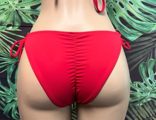 Bling Cabo Bottoms Red with Red Crystals