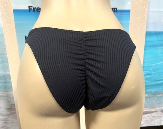 Cali Bottoms Black Ribbed