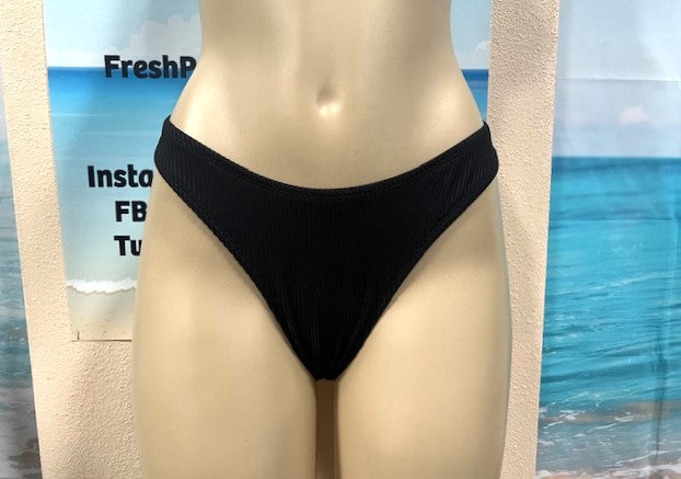 Cali Bottoms Black Ribbed