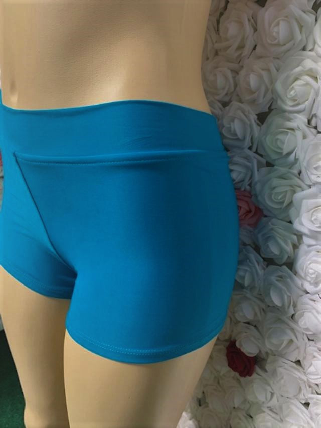 Diego Shorts Solid Dark Turquoise
