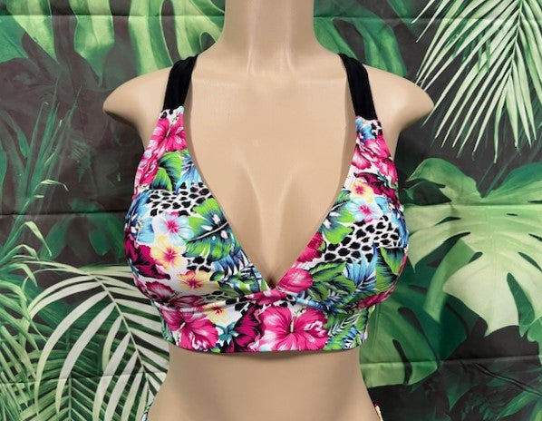 Diva Halter Bikini Top Rainforest