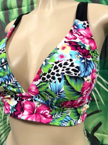 Diva Halter Bikini Top Rainforest