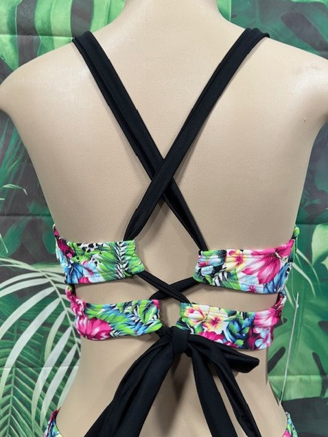 Diva Halter Bikini Top Rainforest