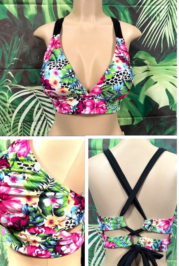 Diva Halter Bikini Top Rainforest