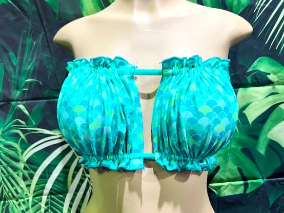 Ella Reversible Ruffle Top Mint Mermaid