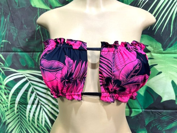 Ella Reversible Ruffle Top Islander Print