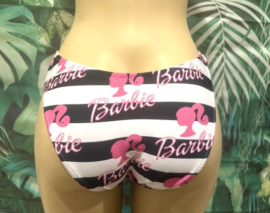 Exuma Bottoms Designer Retro Barbie Stripes