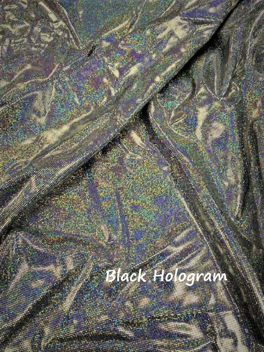SALE Layla Triangle Top Black Rainbow Glitter Hologram