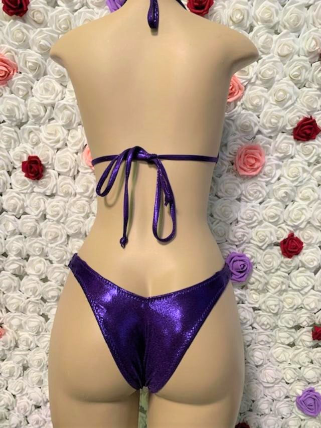 Capri Bottoms Purple Metallic