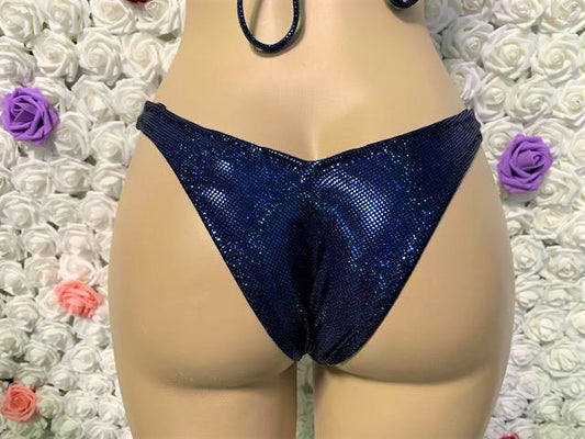 Capri Bottoms Sapphire Glitter Hologram