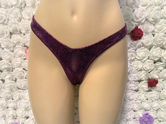 Capri Bottoms Raspberry Glitter Hologram
