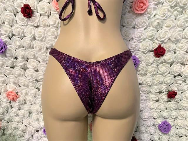 Capri Bottoms Raspberry Glitter Hologram