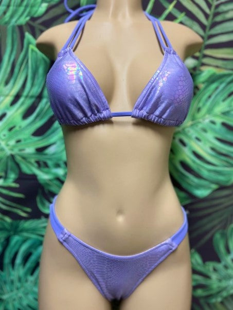 SALE Layla Triangle Top Lavender Cobra