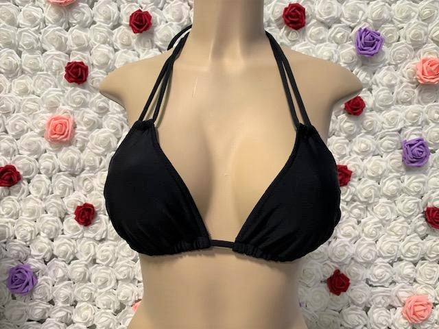 Layla Triangle Top Solid Black