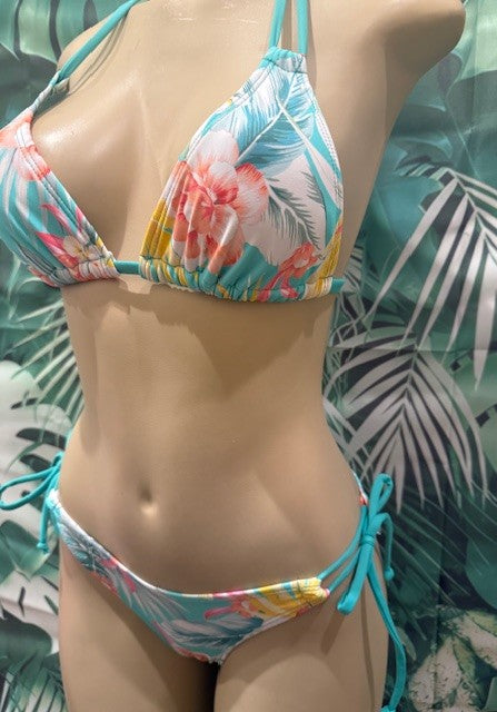 Layla Triangle Top Bahama Bloom Mint