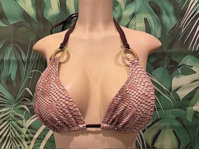 Layla Triangle Top Sedona Snakeskin