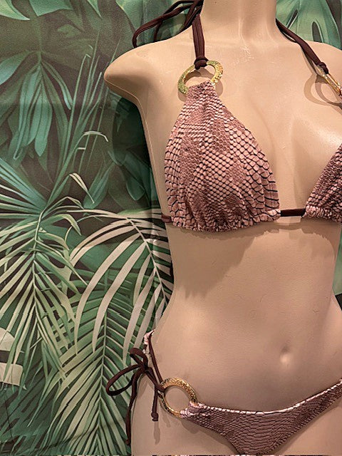 Layla Triangle Top Sedona Snakeskin