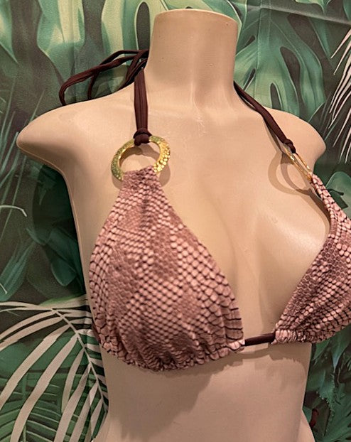 Layla Triangle Top Sedona Snakeskin