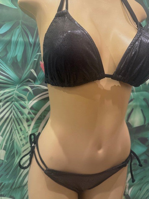 SALE Layla Triangle Top Black Anaconda