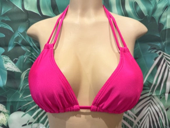 Layla Triangle Top Hot Pink Glisten