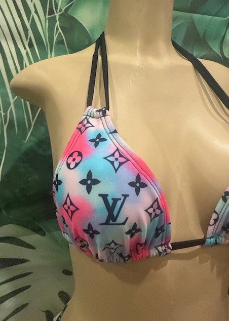 Layla Triangle Top LV Blue Pink