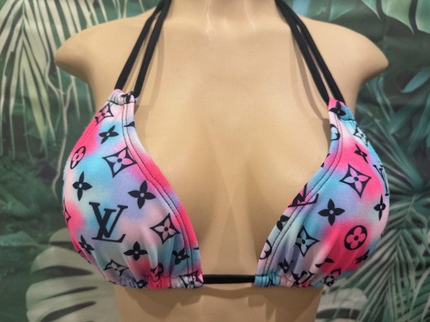 Layla Triangle Top LV Blue Pink