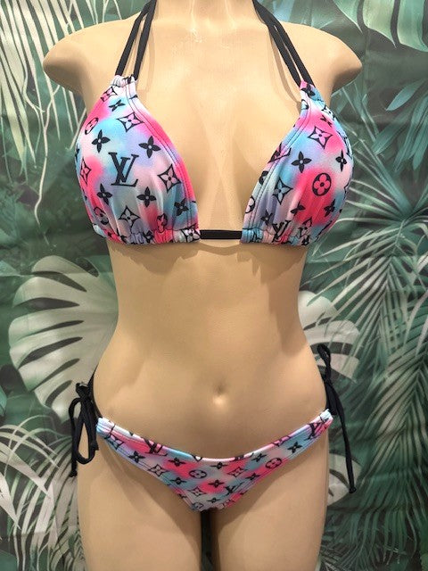 Layla Triangle Top LV Blue Pink