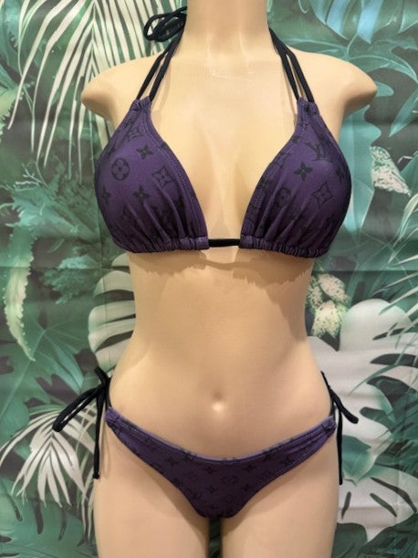 Layla Triangle Top LV Eggplant