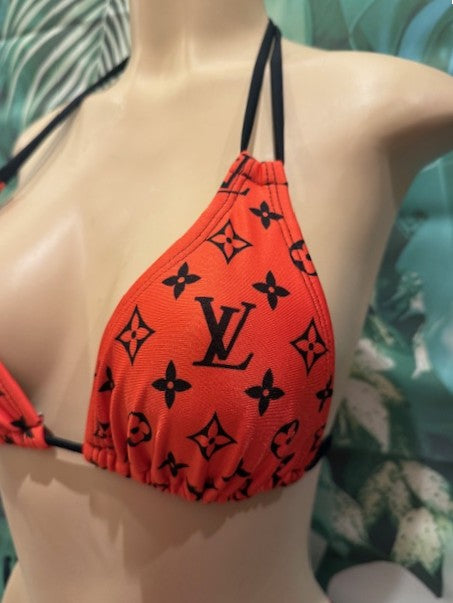 Layla Triangle Top LV Bright Red Black