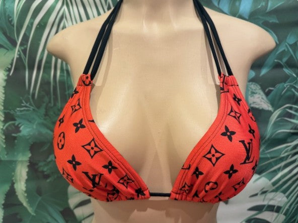 Layla Triangle Top LV Bright Red Black