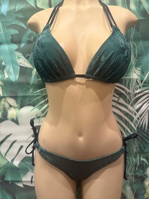 Cabo Tie Side Bottoms Emerald Green Mamba